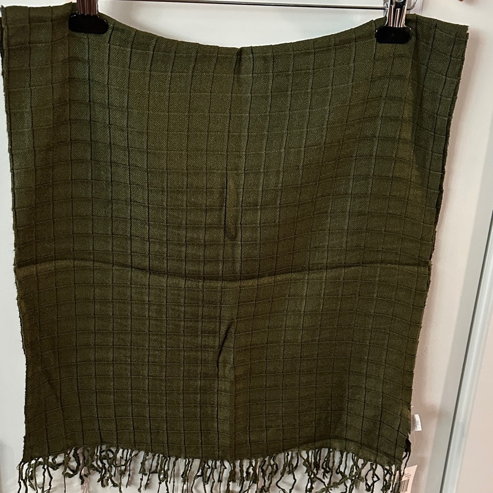 NWT Echo Design Army Green Scarf L82”x W20”.